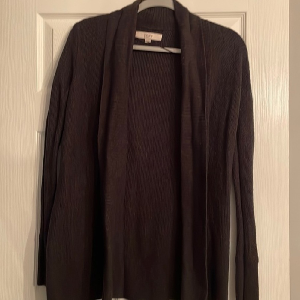 Gray Cardigan XS Loft